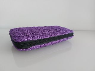 Cartera nueva púrpura en crochet (Bolso Fiesta)