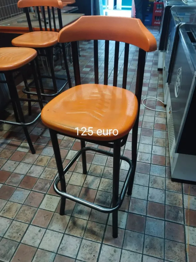 Sgabelli da bar arancioni