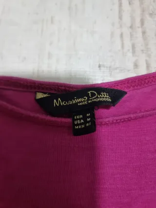 Camiseta Massimo Dutti fucsia Talla M