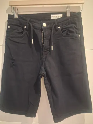 Bermuda vaquera niño azul