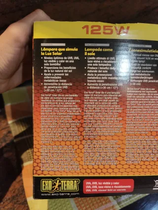 Bombilla Exo Terra Solar Glo 125W