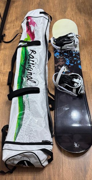 Tabla Snowboard con Fijaciones