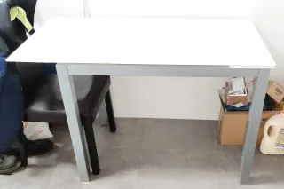 Mesa de cocina cristal 100x60 y extensible