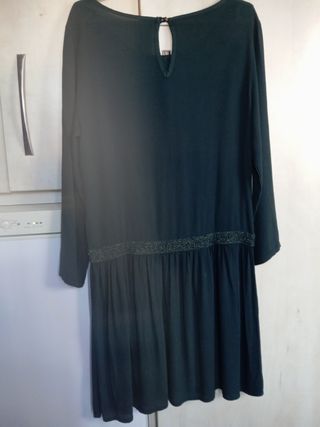 Vestido verde boho Zara talla S