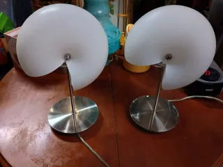 Pareja Lámparas Mesa Vintage