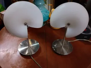 Pareja Lámparas Mesa Vintage