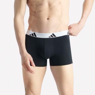 Calzoncillos boxer pack 2 Hombre adidas negro blanco