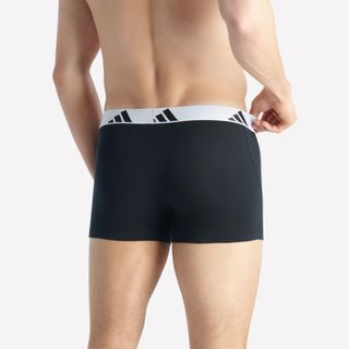 Calzoncillos boxer pack 2 Hombre adidas negro blanco
