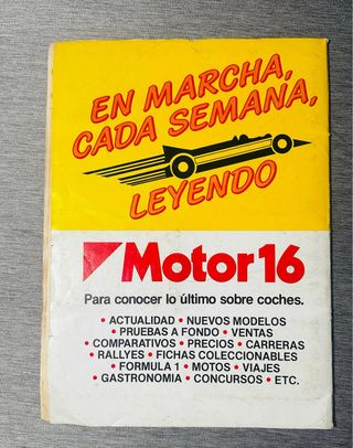 Álbum Coches Motor 16 Colección Cromos