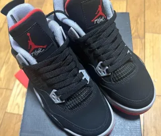 Nike Air Jordan 4 Negro/Rojo