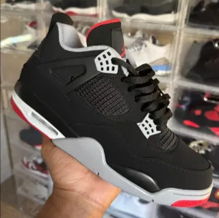 Nike Air Jordan 4 Negro/Rojo
