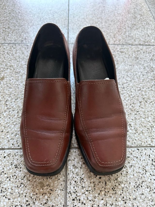 Geox Scarpe Nappa Marrone Donna Tg 36.5