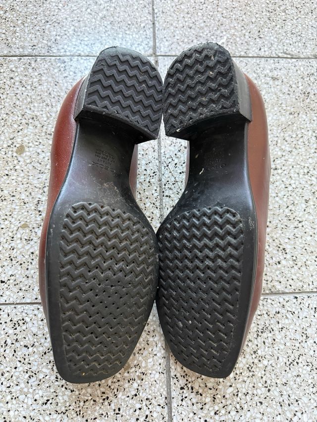 Geox Scarpe Nappa Marrone Donna Tg 36.5