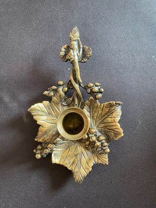 Suporte de vela em bronze/latão