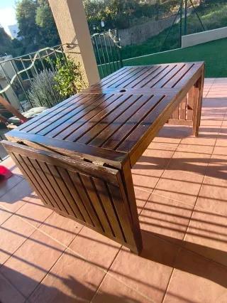 Mesa extensible Äpplarö Ikea madera