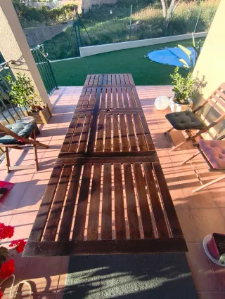 Mesa extensible Äpplarö Ikea madera