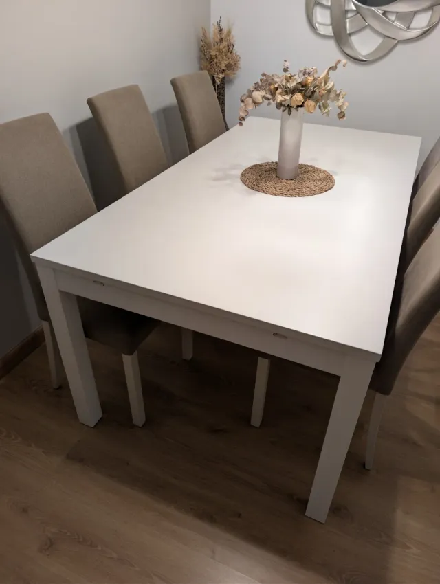 Mesa Comedor Extensible Ikea Blanca 170-220cm