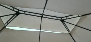 Estructura Pérgola Beige y Transparente