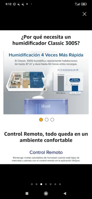 Humidificador Levoit Classic 300S