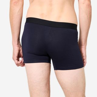 Calzoncillo bóxer deportivo algodón pack 3 Hombre - Negro,