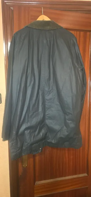 Chaquetón Burberry Impermeable Negro/Verde Oliva