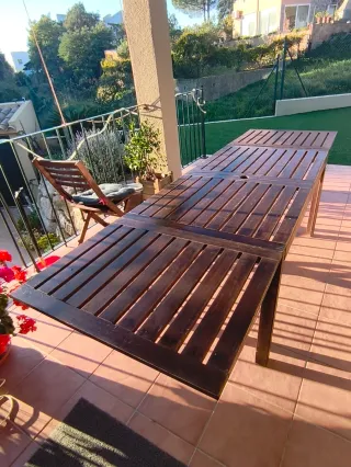 Mesa extensible Äpplarö Ikea madera