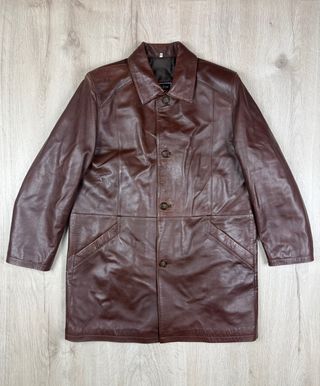 Chaqueta de Piel Marrón Clásica