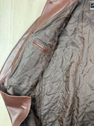 Chaqueta de Piel Marrón Clásica