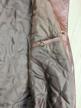 Chaqueta de Piel Marrón Clásica