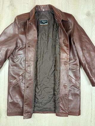 Chaqueta de Piel Marrón Clásica