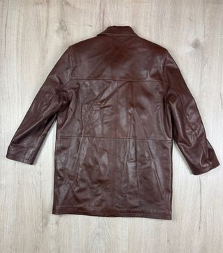 Chaqueta de Piel Marrón Clásica