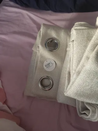 Cortinas de salón beige