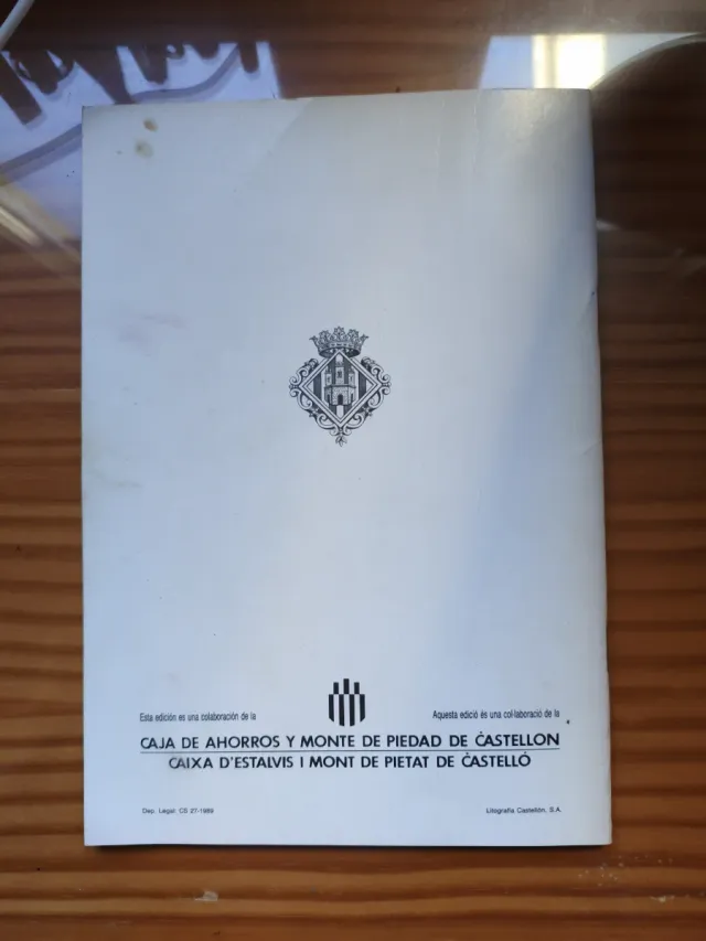 Programa oficial fiestas de la magdalena año 1989