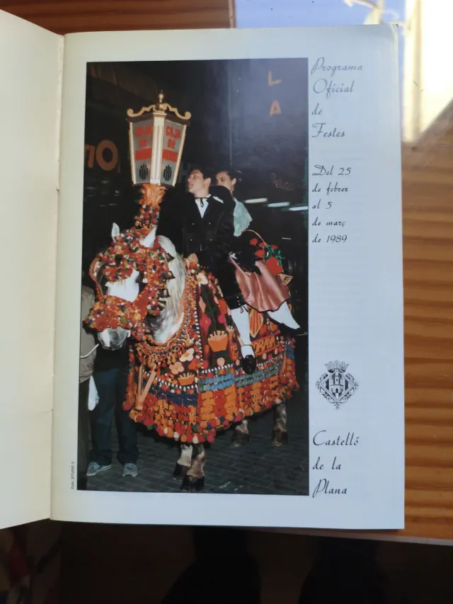 Programa oficial fiestas de la magdalena año 1989