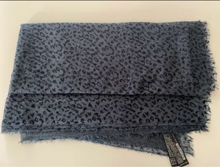 Sciarpa donna maculata blu