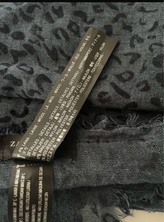 Sciarpa donna maculata blu