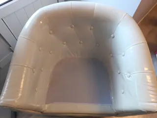 Sillón Vida XL Piel Sintética Beige