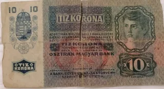 Banconote antiche 10 Kronen Austria-Ungheria