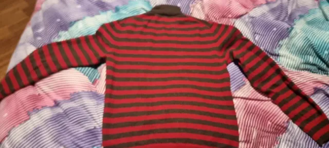 Maglia uomo Timberland lana righe rosse/grigie