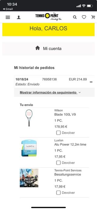 Raqueta Tenis Wilson Blade 100L V9