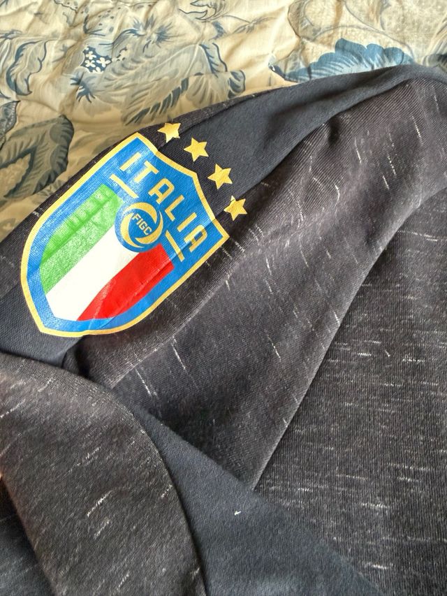 Puma Italia felpa zip grigia L