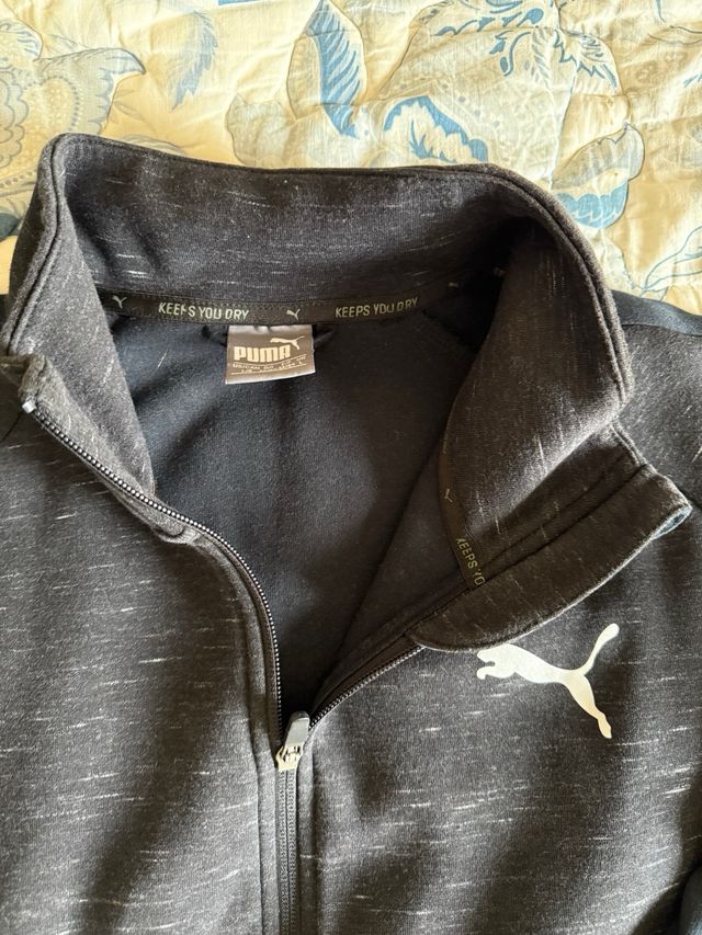 Puma Italia felpa zip grigia L