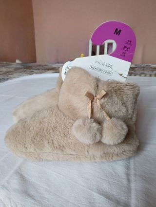 Pantofole invernali beige