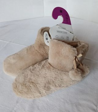 Pantofole invernali beige