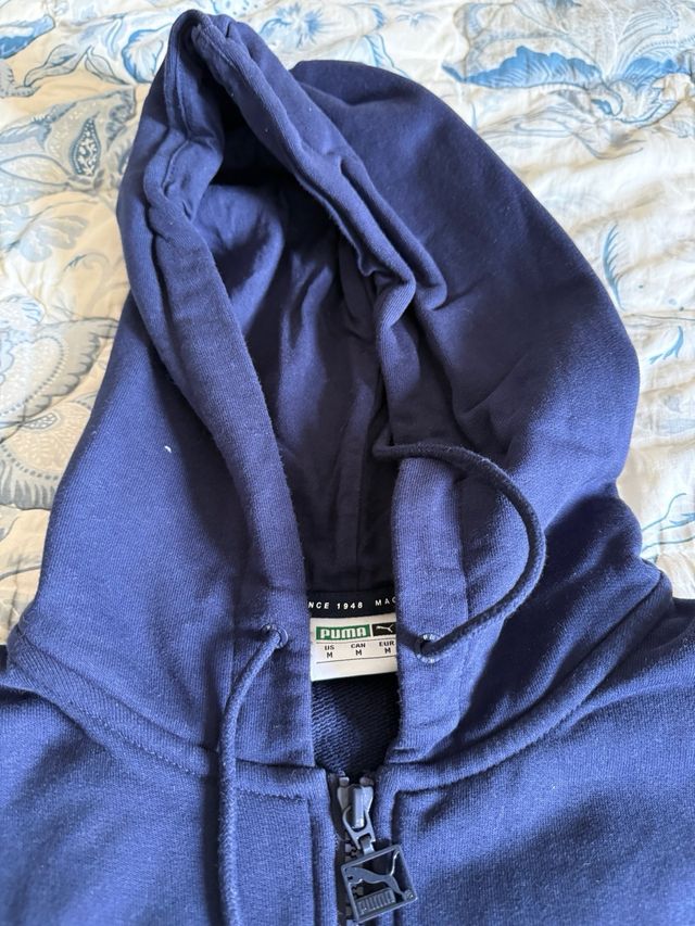 Felpa Puma Italia con zip blu taglia M