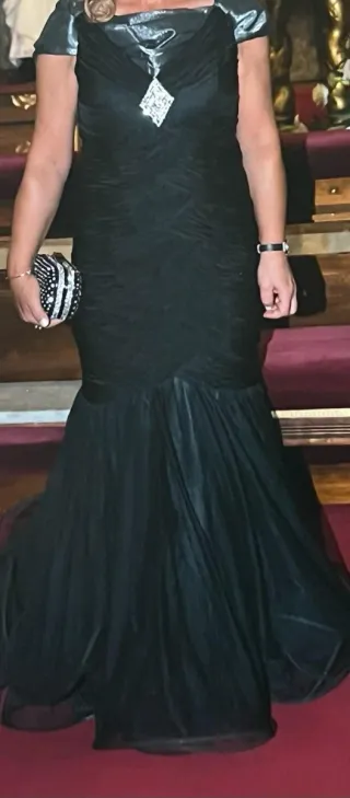Vestido de fiesta negro talla M