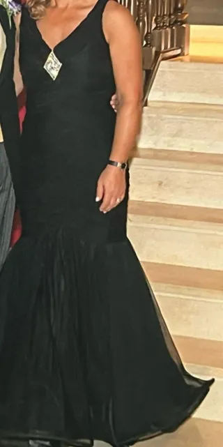 Vestido de fiesta negro talla M