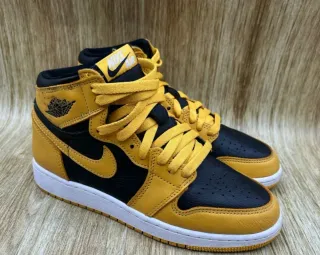 Nike Air Jordan 1 Negro Amarillo
