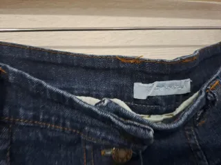 Falda Mino Vaquera Botones Azul