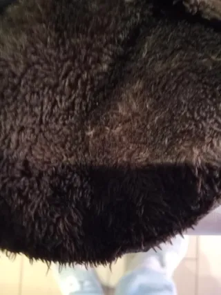 Chaqueta para perro marrón y gris